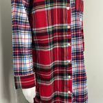 Lands' End  Women's Long Sleeve Print Flannel Nightshirt Size Small Photo 2