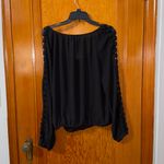 XOXO  Black Blouse with Elegant Detailing Photo 2