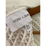 Ivory & Chain US 8 White High Neck Ruffle Eyelet Short Scalloped Lace Dress EUC Size 10 Photo 3