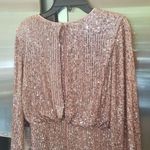 Eliza J ππ Sequin Balloon Sleeve Cocktail Dress ~ Mauve 4 NWT Photo 10