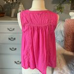 Crown & Ivy Pink Eyelet Beachy Flowy Top Photo 4