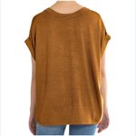 Mod Ref  Size large rust color Road curve V-neck blouse Photo 1