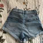 Celebrity Pink Cheeky Light Wash Shorts Photo 1