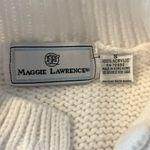 Maggie Lawrence Cable Knit Cardigan Size Small White Photo 2