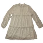 Women’s Green Casual Light Green Baby Doll Sheer Long Sleeve Dress Sz. L Size L Photo 0