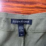 Eileen Fisher Heavy Tencel Twill Tie Waist Wide Leg Olive Pants - Sz 12 Photo 11