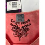 Cowgirl Legend Embellished Coral Pink Tee S Photo 4