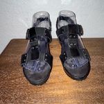 Aquatalia  by Marvin K Gladiator Buckle Wedge Platform Sandal Shoes Size 7  Photo 3