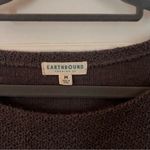 Earthbound  Brown Sweatshirt with Patterned Sleeves Photo 2