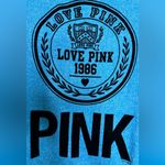 PINK - Victoria's Secret  Blue ZipUp Hoodie Jacket Love Pink Size Medium Photo 8