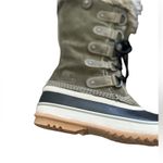Sorel Joan of Arctic Waterproof Winter Boots Green Faux Fur Trim Size 6 Photo 7
