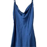 SheIn  Blue Satin Cowl Neck Mini Slip Dress Size S – Night Out Photo 3
