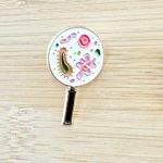 Biology, Chemistry, Science Enamel Pin | Scientist Biologist Pin White Photo 1