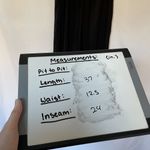 Wide leg black pants elastic waist pockets women's size XS pockets summery style Photo 4