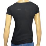 Madwunz London Women’s Size S Black White Printed Short Sleeve Tee T Photo 2