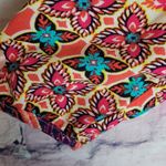 Anthropologie  FIG AND FLOWER HI LOW TUNIC BOLD FLORAL BOHO PRINTED BLOUSE M Photo 7