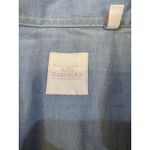 Ann Mashburn  Blue 3/4 Sleeve Size Small Popover Tunic Collared Preppy Photo 3