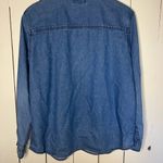 Cabin creek Vintage Embroidered Cabincore “Mom” Button-Down / Denim, Embroidered Florals Photo 2