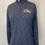 Elevate Womens Blue Pullover Shirt Size Medium Long Sleeve Activewear Photo 8