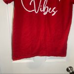 Gildan Red Crew Neck “Teacher Vibes” Short Sleeve Tee M Photo 7