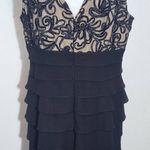 Jessica Howard Black and Nude Cocktail Dress Size 16 Wedding Guest Dress Photo 4