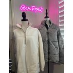 LNDN Grey Acid Wash Puffer Denim Coat Black Size XS Photo 6