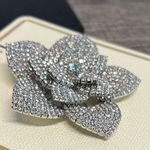 Piper  Silver Flower Brooch with Glass Stones 🩶 Photo 1
