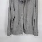 Carhartt Full Zip Waffle Knit Jacket Women XXL 20 Gray Cotton Blend Hood Pockets Photo 2