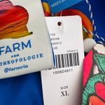 Farm Rio Orange Printed Smocked Sleeveless Romper, Size XL Photo 14