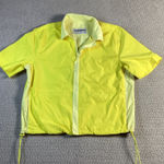 ZARA  x RHUIGI Neon‎ Yellow Windbreaker Jacket Sz S Photo 0