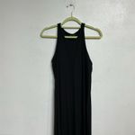 Athleta  Black Well Rested Ribbed Sleep Tank Dress Sz L Photo 2