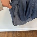 Rails Dark Wash Chambrah Denim Pullover Collared Shirt Midi Dress Sz Small 1650 Photo 9