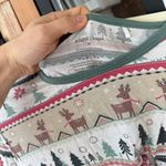 Angel Dear bamboo pajamas set Christmas fair isle reindeer print long sleeve tee Red Size M Photo 1