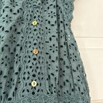 Ulla Johnson  Lucille Midi Dress Atlantic Eyelet Lace Cottagecore Blue Size 4 Photo 5
