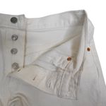 Levi's 501 Women's 25 Button Fly Denim White Shorts Photo 6