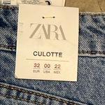ZARA High-Rise 8197/816 Wide Leg Culotte Jeans Sz:00 NWT C24 Photo 9