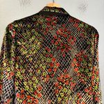 Anthropologie  Ett:Twa Velvet Multicolor‎ Patterned V Neck Wrap Top Size 2 Photo 7