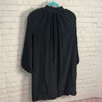 Marie Oliver silk mock neck stunning midi dress old money buttons Small gothic Photo 6