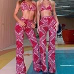 Revice Denim NWT  red bandana jeans 24 Photo 3