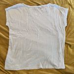 CHAPS  Denim Women's Medium Lace T-Shirt White Jersey Knit Blouse Stretch Photo 7