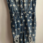 Ashley Stewart  Denim Jumpsuit with Star Pattern Photo 0