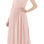 Azazie  Hoya Bridesmaid Dress Blush Pink Size A4‎ Photo 0
