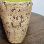 b.o.c. Green Leather Cork Sole Wedge Sandals Size 9 Green Leather Wedges Photo 6