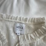 MISA Los Angeles  Lilian Ruffle Mini Dress White Size S Boho Chic Photo 3