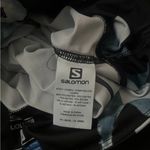 Salomon Women's Mantra Tech Leggings Size M Floral Black Blue White Activewear Photo 7