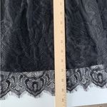 Foxiedox Anthropologie  Dress Women Small Black‎ Babette Lace Cold Shoulder Mini Photo 6