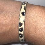 J. Crew Enameled Animal Print Bangle Bracelet‎ Black Photo 0
