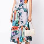 NWT Paul Smith floral glitch lilac satin button Photo 0