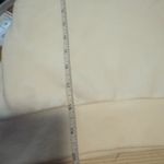 Cloud Ten White Cream Crop Long Sleeve Sweatshirt with Pearl and Tulle Sleeves Large Photo 4