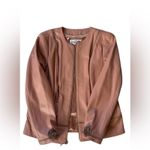 Vintage Bradley Bayou Pink Leather Moto Jacket • Genuine Leather • Women’s S Photo 3